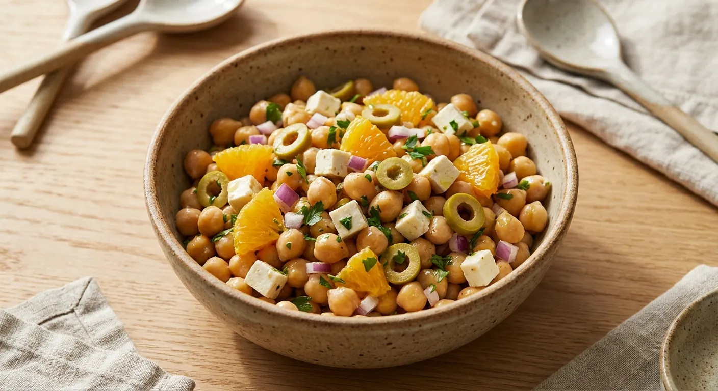 Ensalada vegana de garbanzos