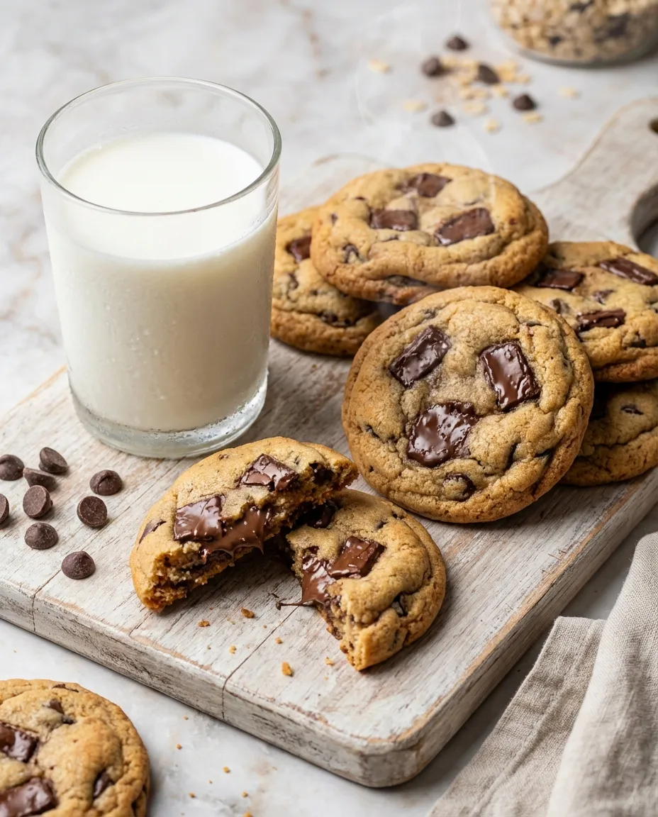 Galletas con chispas de chocolate y leche