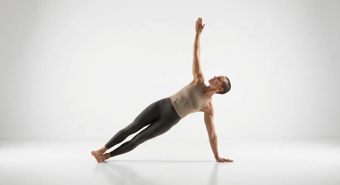 Postura de la plancha lateral (Vasisthasana)